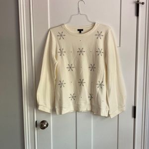 Talbots Snowflake Sweater